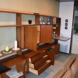 Système mural Wall-Unit Alfred Hendrickx pour Belform en Teck 1960's