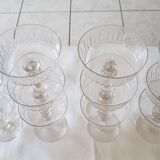 11 champagne crystal cups