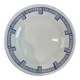 Gien earthenware plate - Lorris collection - blue geometric pattern