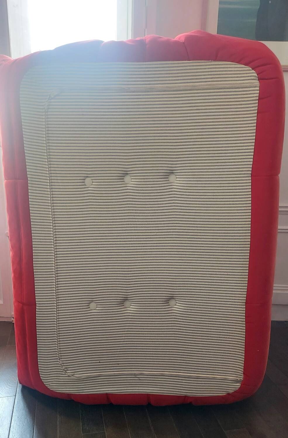 100% original - Togo 2-seater bench - Ligne Roset - Red Alcantara (Go