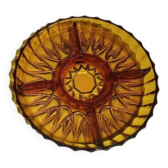 Glass compartmentalized dish