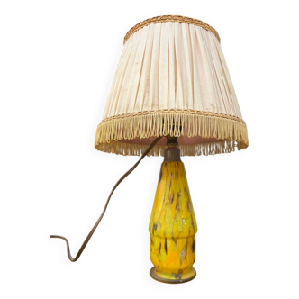 Ancienne petite lampe pâte de verre