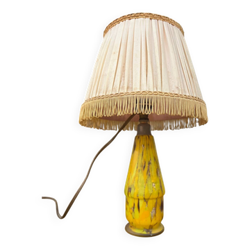 Old small glass paste lamp
