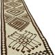 Turkish Handwoven Vintage Herki Kilim 95 cm x 373 cm