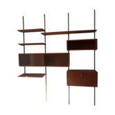 Bibliothèque murale modulable style scandinave années 60