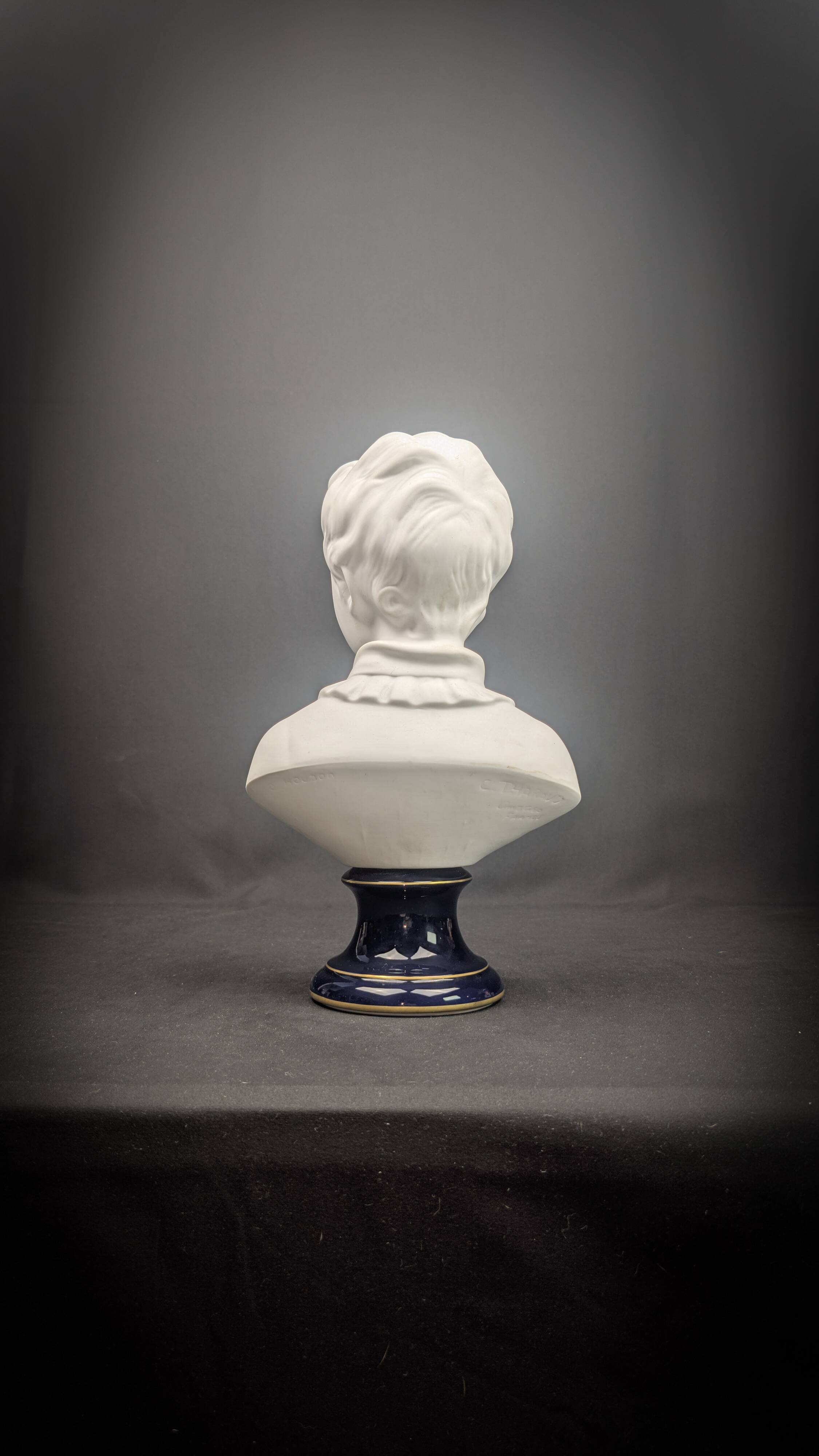 Child bust of Alexandre Brongniart, Limoges porcelain, Camille Tharaud