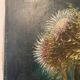 Old painting, still life with thistles signed C.Jung, 1928