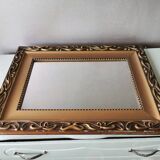 Beautiful French vintage mirror in gilded wood from the 60s