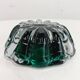 Murano glass ashtray Mid Century Modern with controlled bubbles