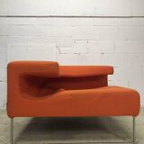 vintage orange armchair / single seat / club seat