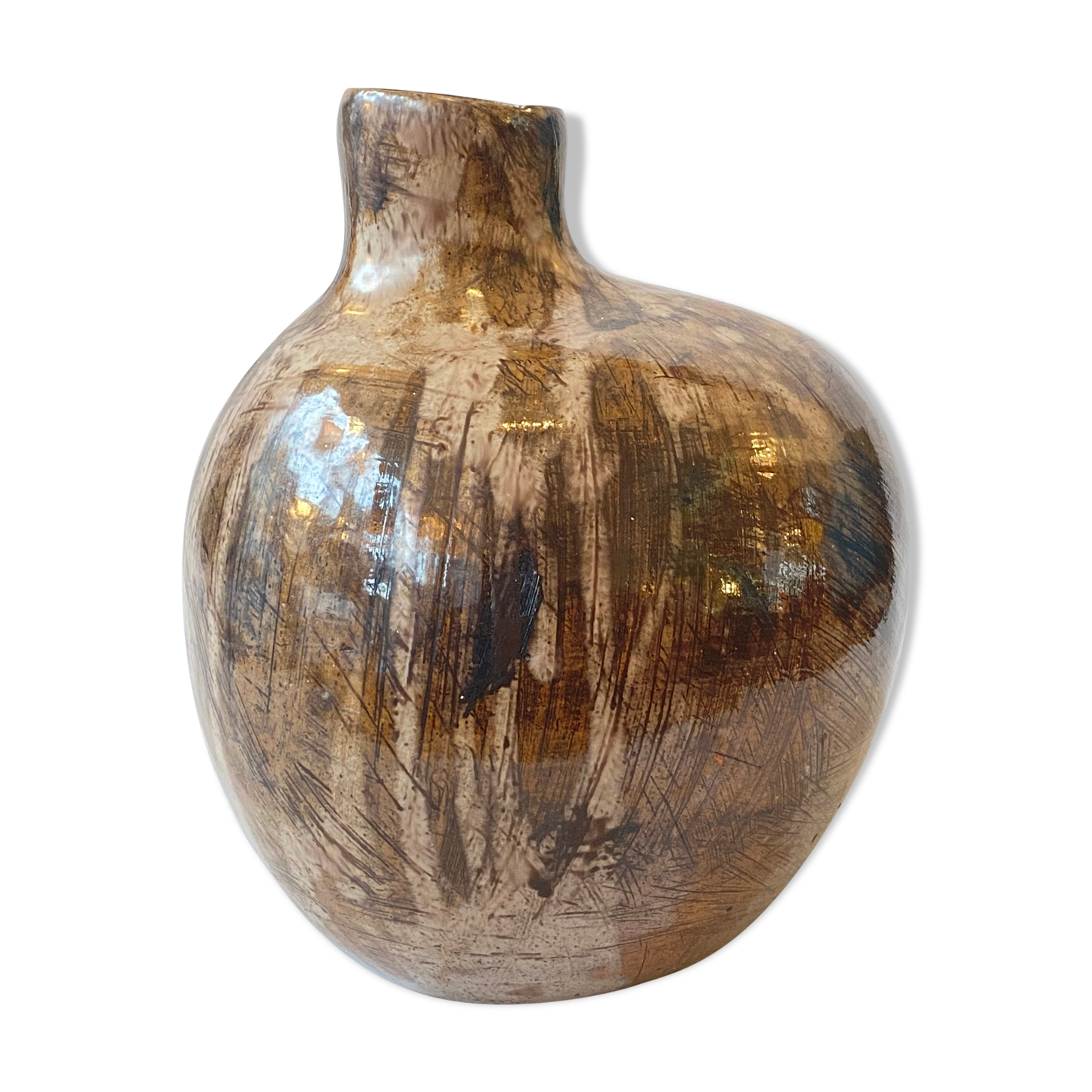 Free-form contemporary ceramic vase