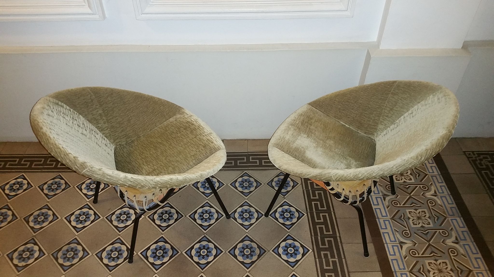 Pair of armcchairs Circle Salamanca Lusch Erzeugnis for Lusch & Co
