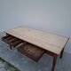 Old shop/work table with 2 drawers, Louis Philippe legs.