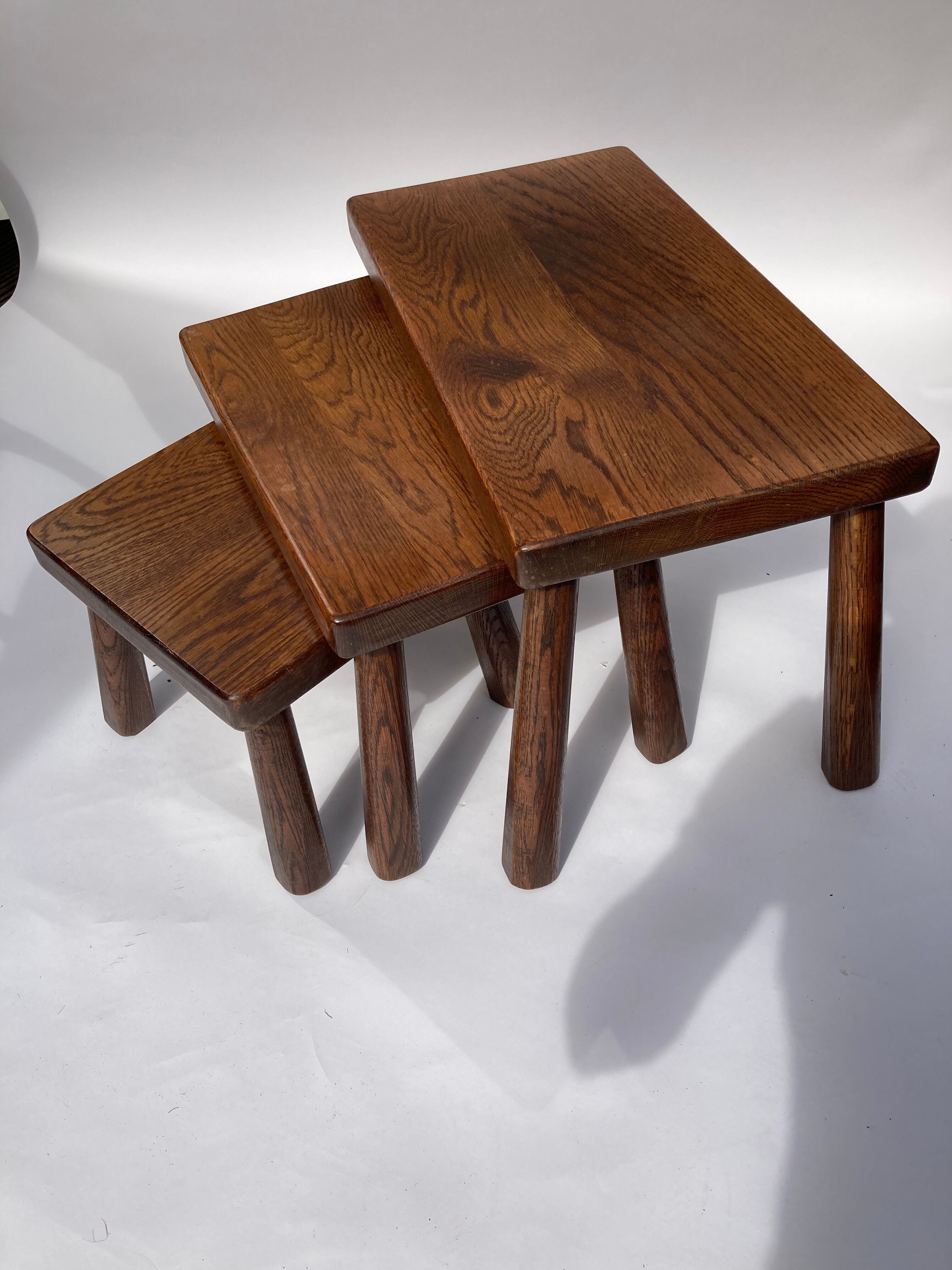 Dutch brutalist nesting tables 1970s