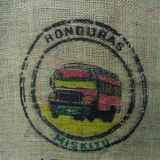 Honduran coffee bag, burlap bag, décor