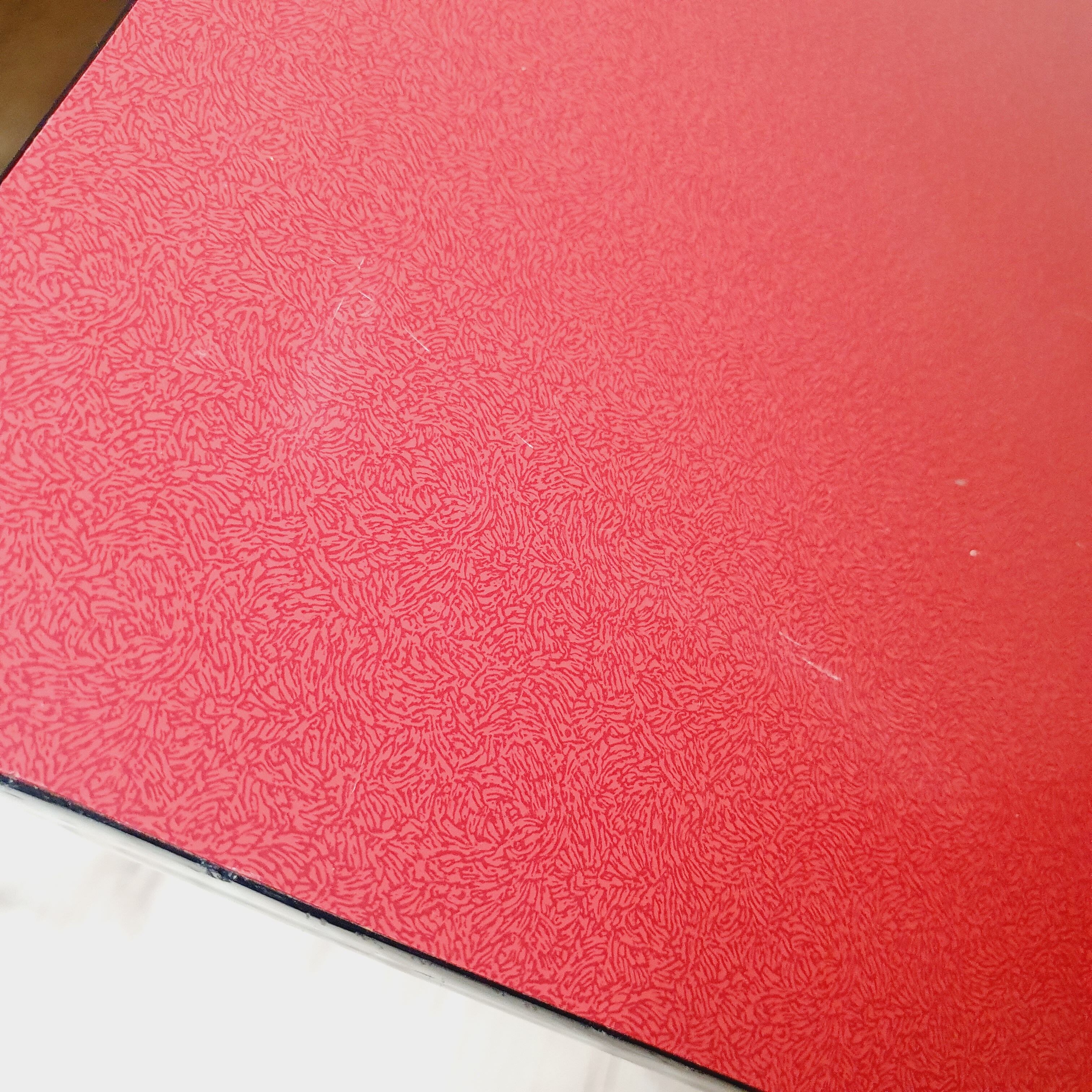 Vintage desk in red formica
