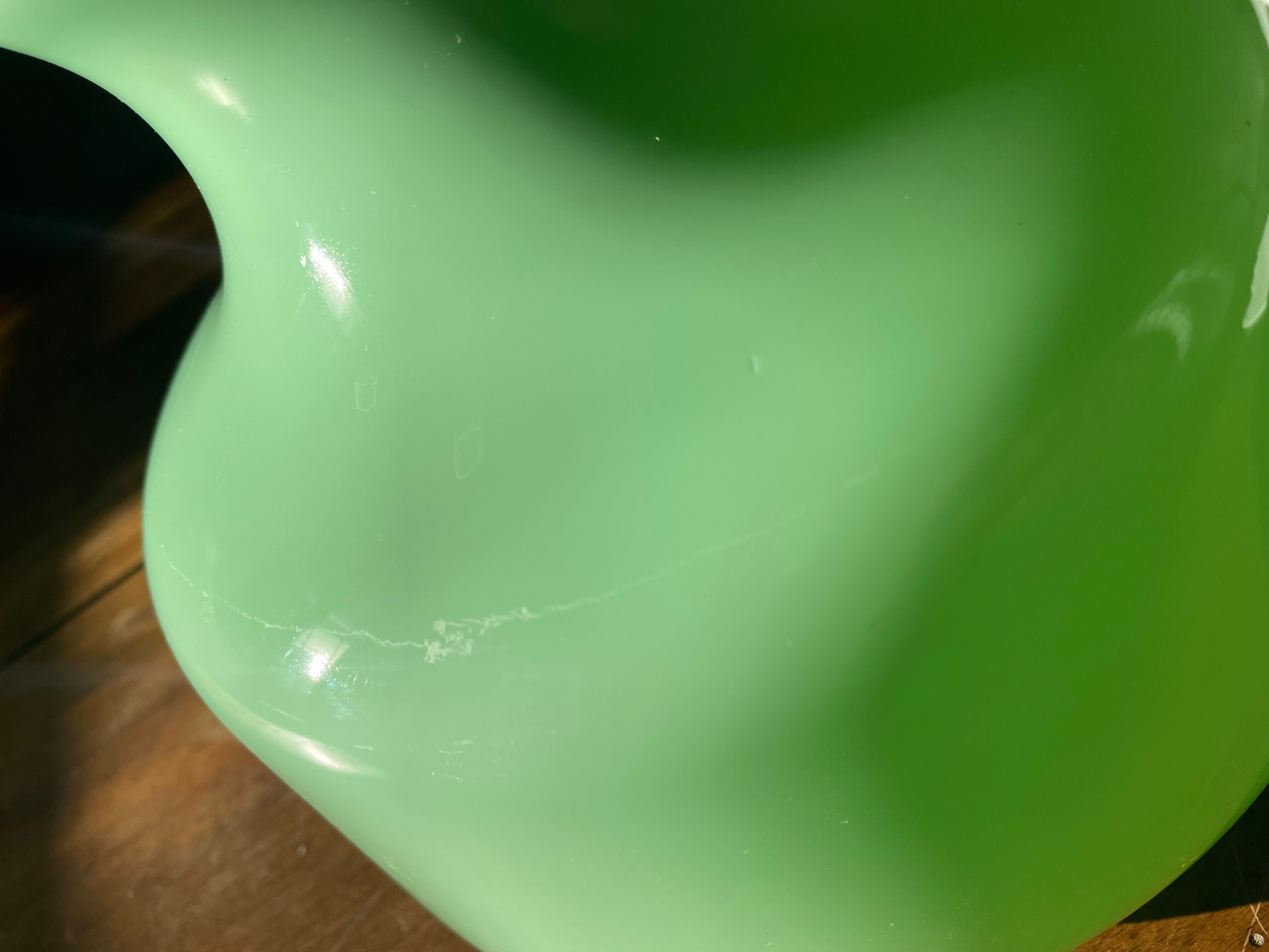 Opaline green globe mint 70s