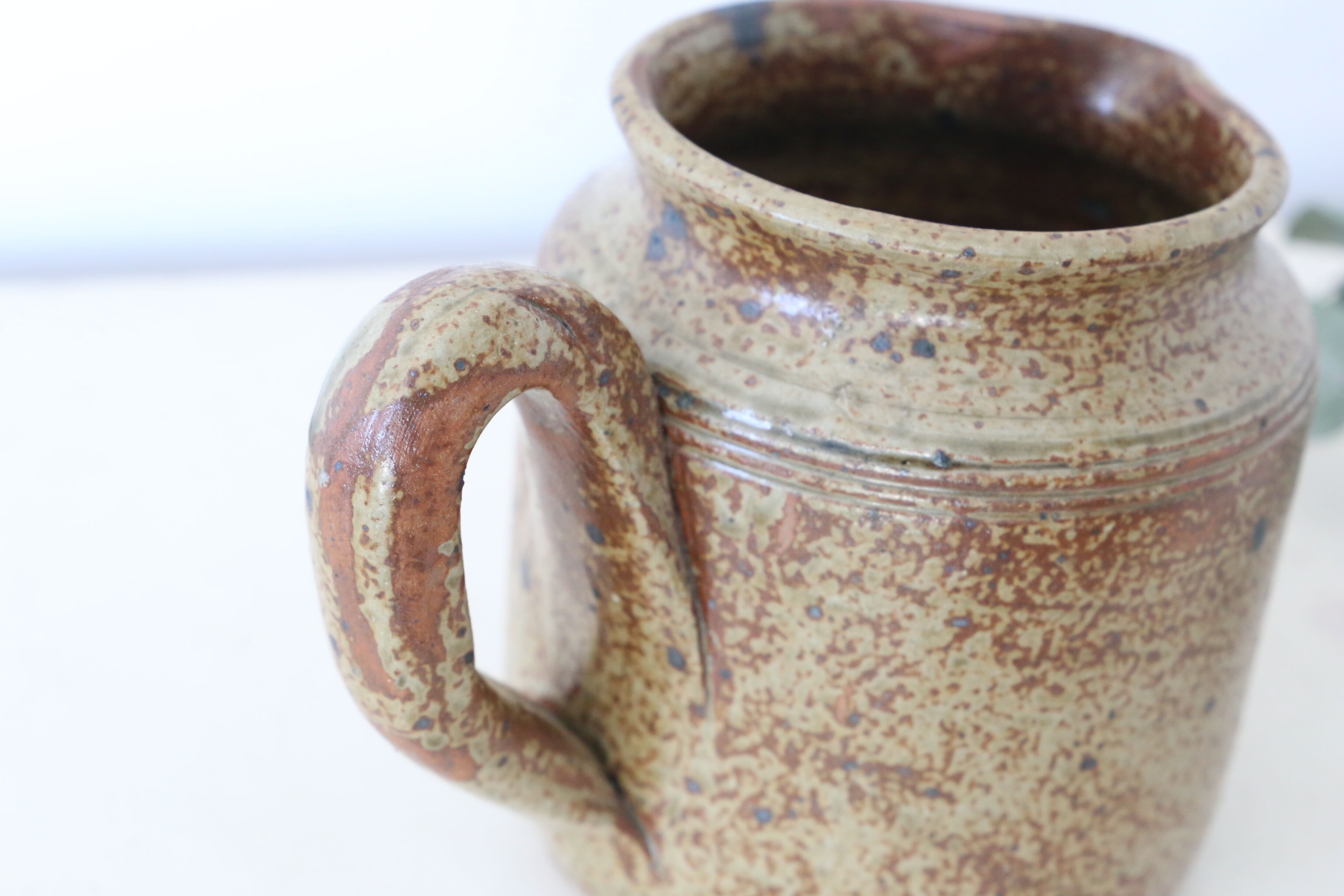 Pyrite sandstone jug, vintage