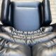 2x Joe Colombo Elda LONGHI Chair Black leather, White fiberglass