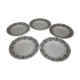 Lot de 5 assiettes creuses Badonviller modèle Quiberon