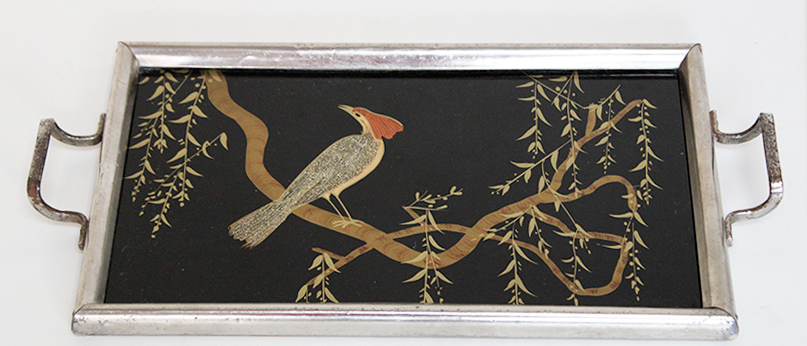 Tea tray the bird