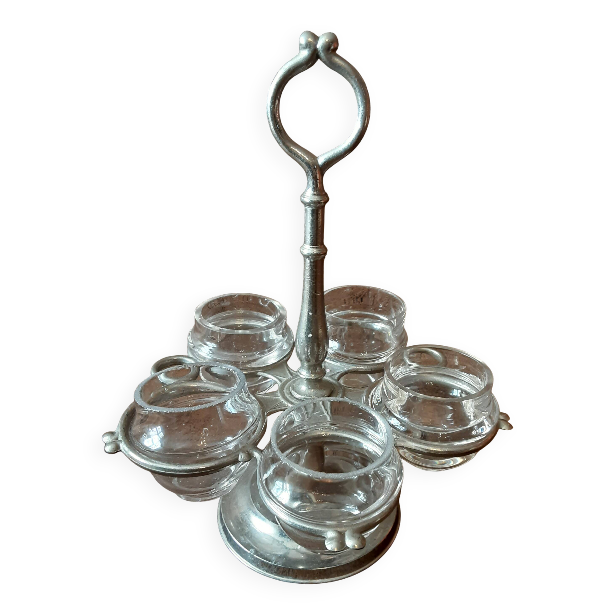 Glass tealight holder
