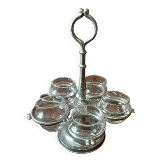 Glass tealight holder
