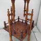 Antique pedestal table in Asian Japonese style.