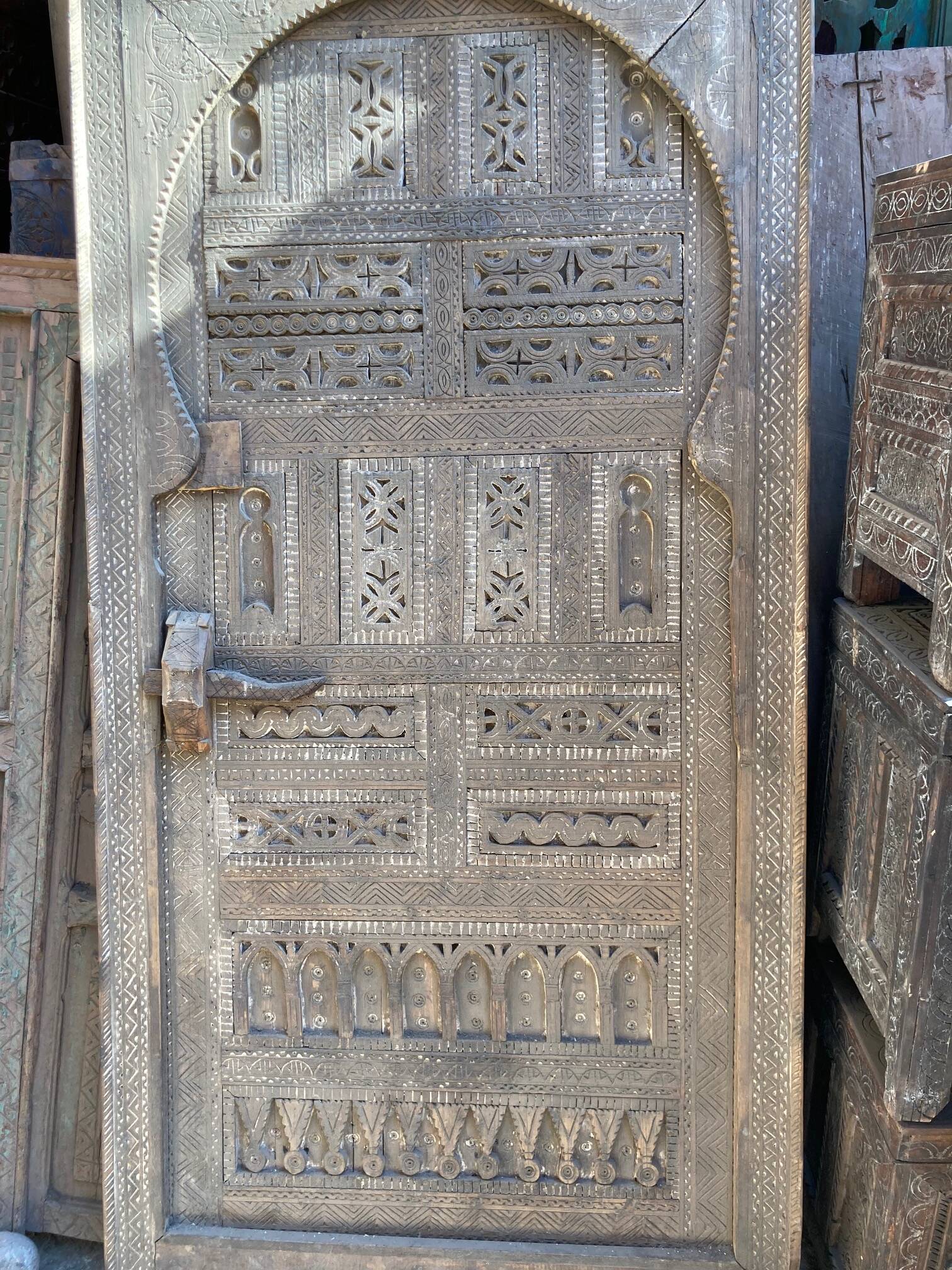 Porte ancienne  marocaine  xix eme  siècle
