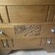 Old Art Deco period chest of drawers in oak