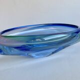 Large glass bowl, Murano, 1980s.