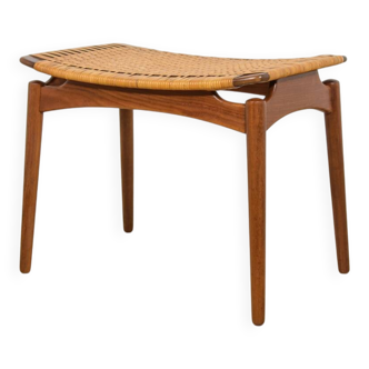 Mid-Century Teak Stool by Sigfrid Omann for Ølholm Furniture Factory, 1950s