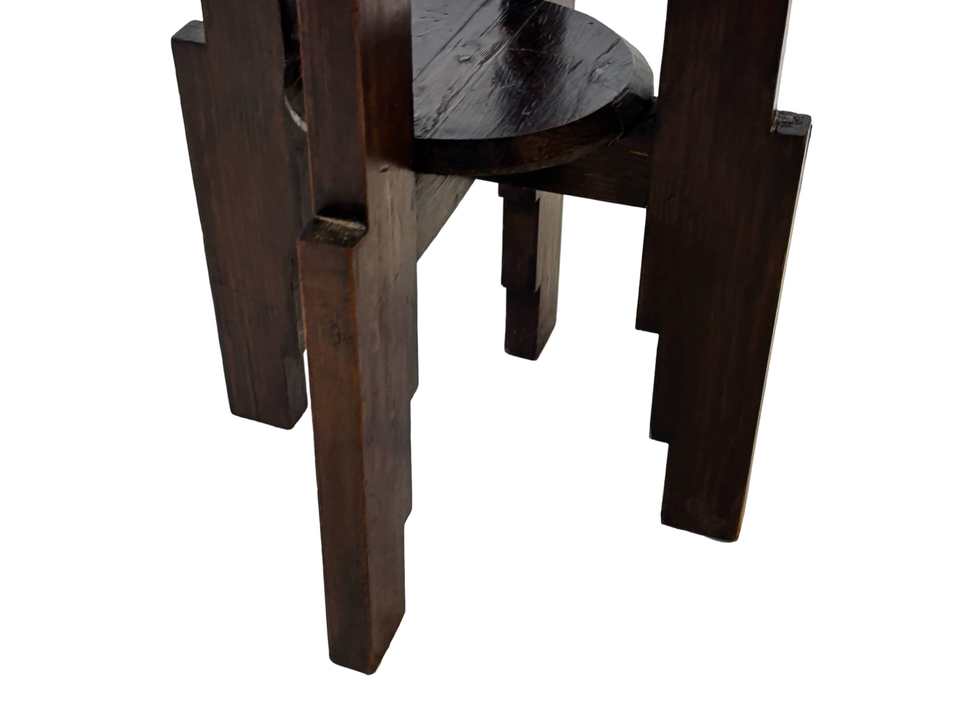 Support de plante Art Déco table d'appoint design École d'Amsterdam minimaliste