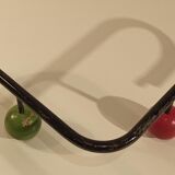 Vintage wood ball coat holder