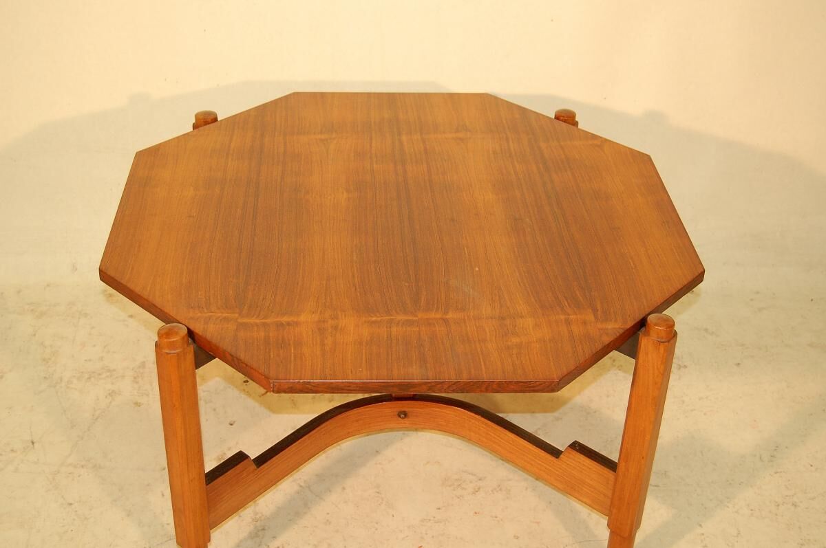 Teak coffee table, Italian design