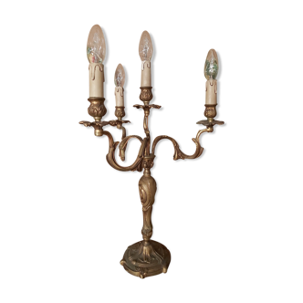 Bronze chandelier 4 arms of light