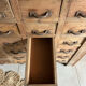 Old multi-drawer workbench furniture