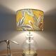 Hollywood Regency style lamp | Chic printed botanical lampshade