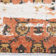 Geometric pattern turkish runner rug 350x85cm