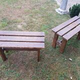 Pair of country country benches