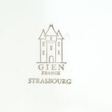 GIEN model STRASBOURG red pink round dish