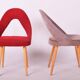 Chaises Mid-Century en hêtre, tchèque, années 1950, ensemble de 4