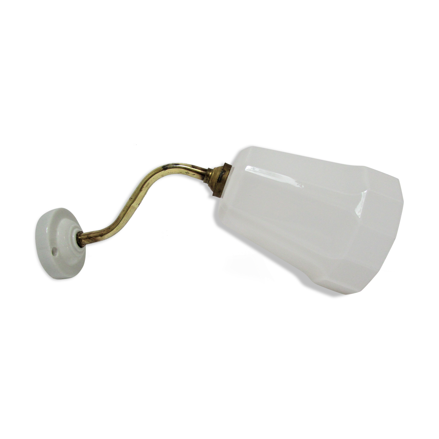 Art Deco porcelain opaline brass 30s