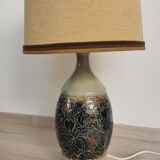 Lamp foot in stoneware Vintage Betschdorf Rémy fils
