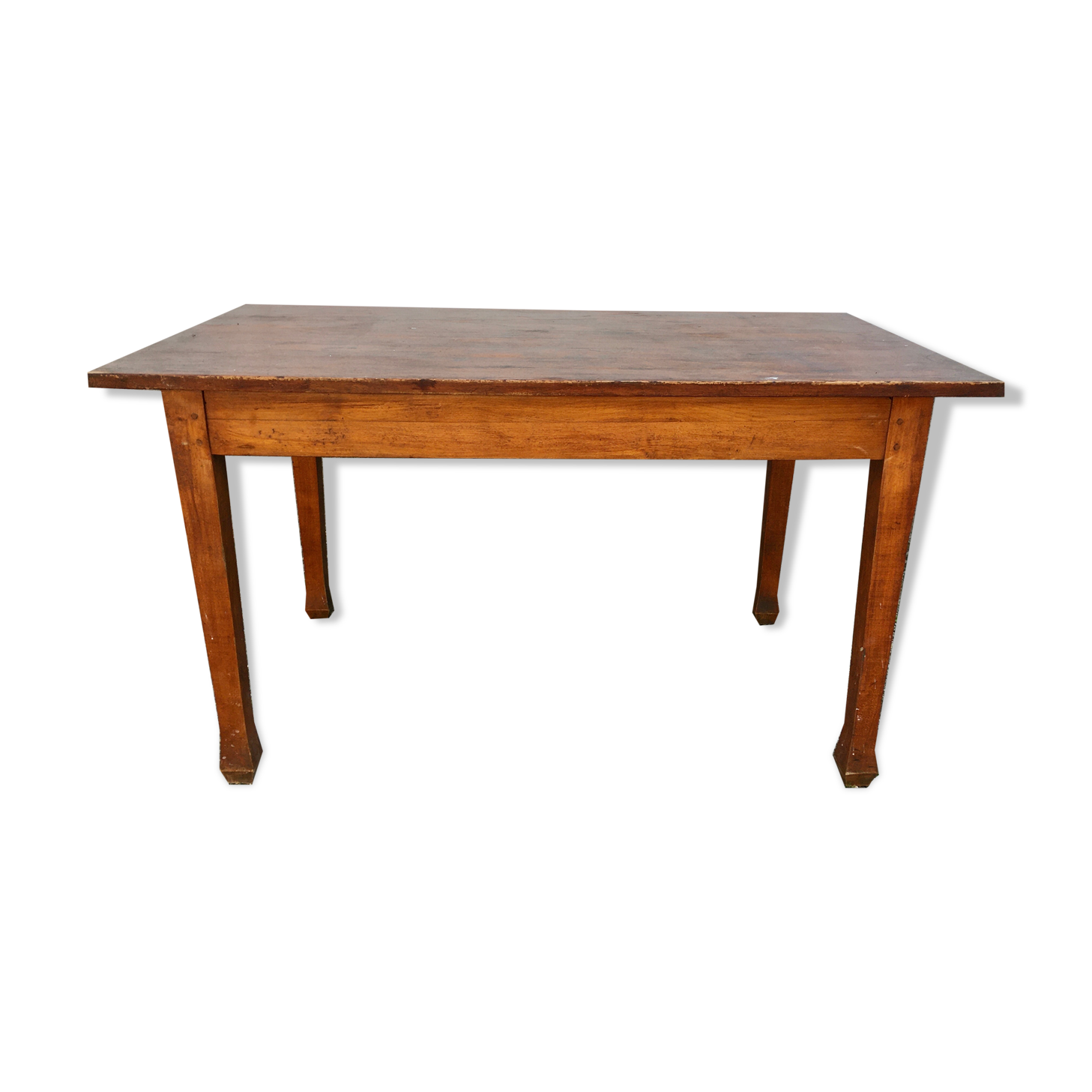 Farmhouse table bistro old trumpet feet