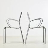 Pietro Arosio Pair of Mirandolina Chairs for Zanotta Italy 1993