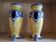 Pair of majolica vases