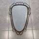 Brutalist antique mirror, sixties era.