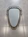 Brutalist antique mirror, sixties era.