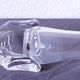 Vintage trumpet vase in crystal signed Daum France 21cm